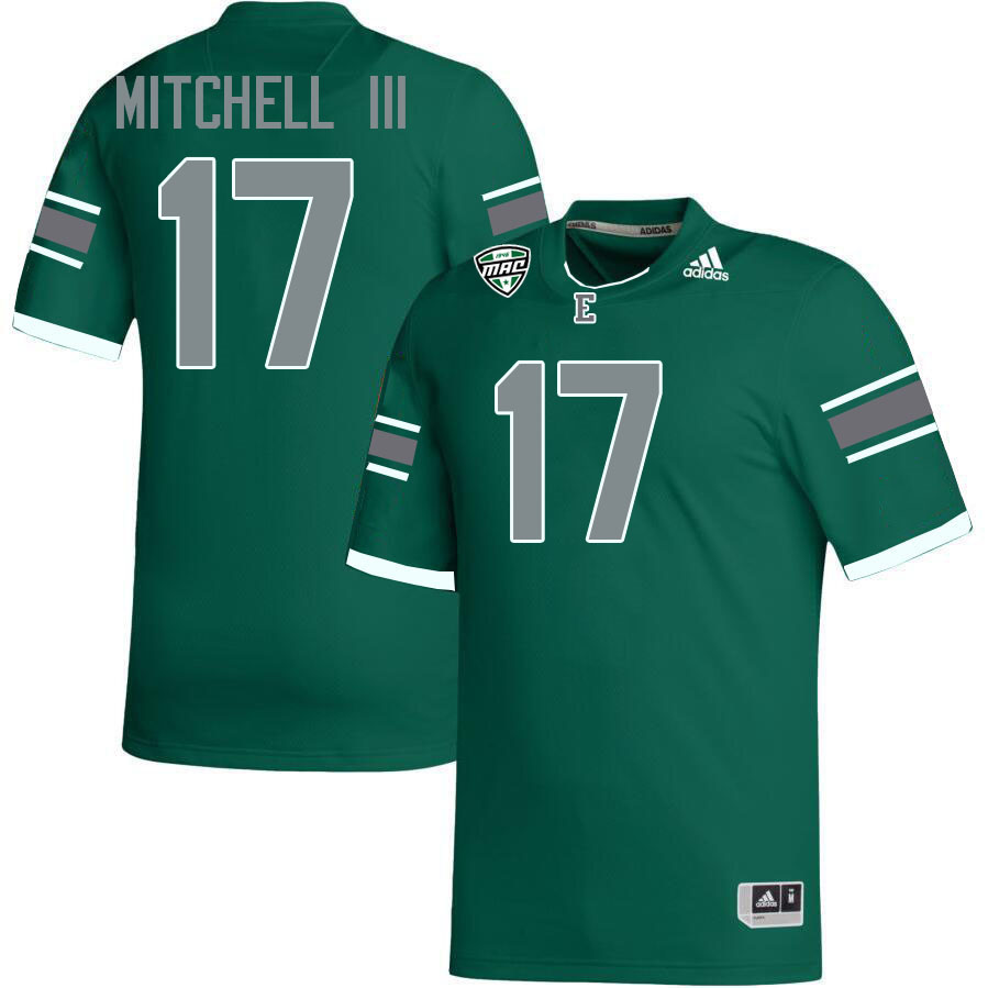 Eastern Michigan Eagles #17 JB Mitchell III College Football Jerseys Stitched Sale-Green